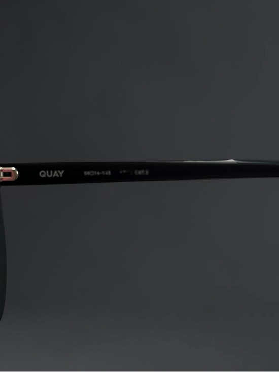 Quay Ever After Oversized Cat Eye Sunglasses Black Gradient